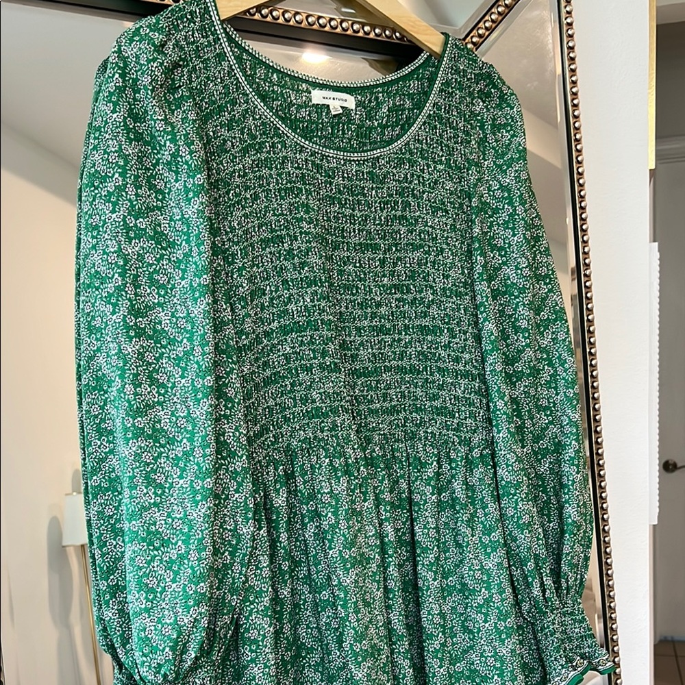 Max Studio Green Patterned Dress - image 4